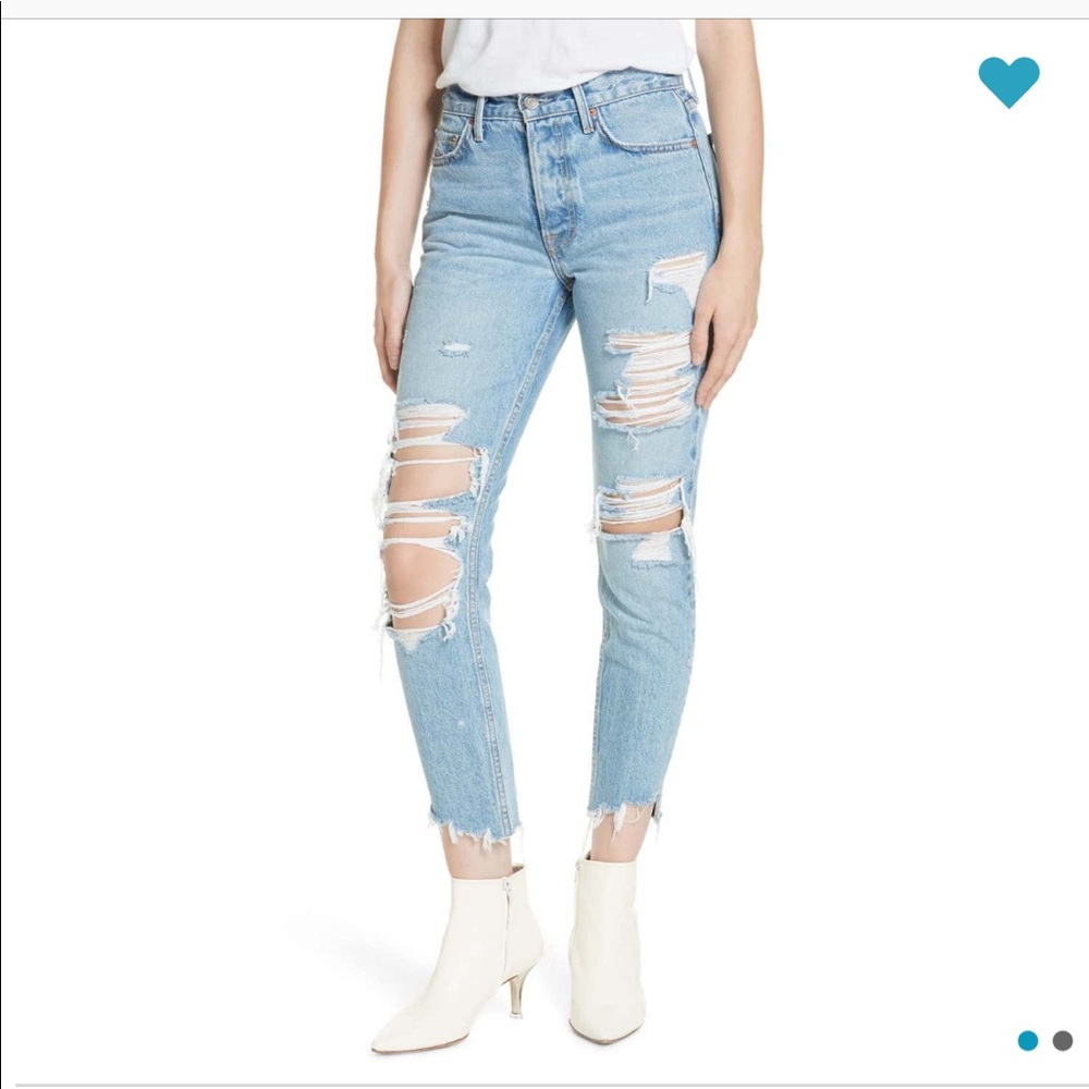 GRLFRND Karolina Ripped Skinny Jeans